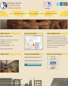 chiropractic website design